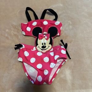 Disney Baby Minnie Mouse One Piece Infant Swimsuit Size 3 Months